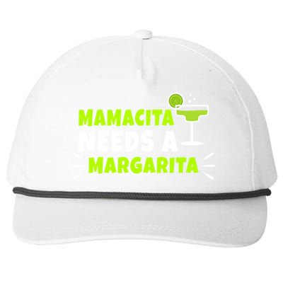 Mamacita Needs A Margarita Meaningful Gift Snapback Five-Panel Rope Hat