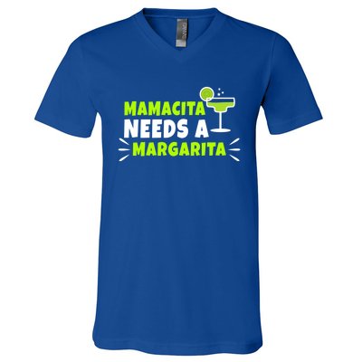 Mamacita Needs A Margarita Meaningful Gift V-Neck T-Shirt