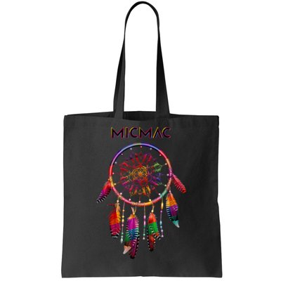 Micmac Native American Indian Colorful Dreamcatcher Tribe Tote Bag