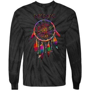 Micmac Native American Indian Colorful Dreamcatcher Tribe Tie-Dye Long Sleeve Shirt