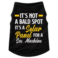 Mens Not A Bald Spot It's Solar Panel For Sex Machine Funny Bald Doggie Tank