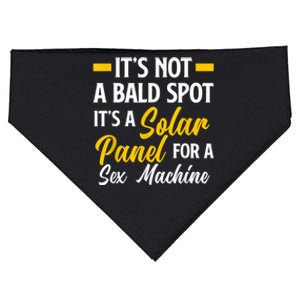 Mens Not A Bald Spot It's Solar Panel For Sex Machine Funny Bald USA-Made Doggie Bandana