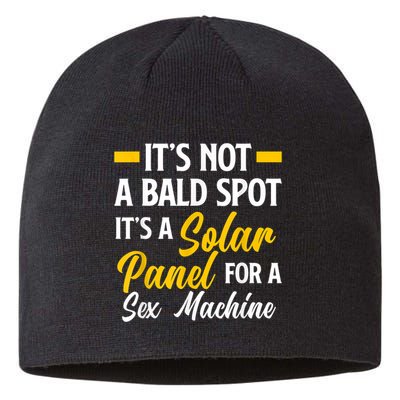 Mens Not A Bald Spot It's Solar Panel For Sex Machine Funny Bald Sustainable Beanie