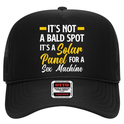 Mens Not A Bald Spot It's Solar Panel For Sex Machine Funny Bald Hat