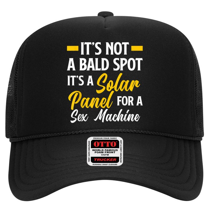 Mens Not A Bald Spot It's Solar Panel For Sex Machine Funny Bald Hat