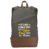 Mens Not A Bald Spot It's Solar Panel For Sex Machine Funny Bald Cotton Canvas Backpack