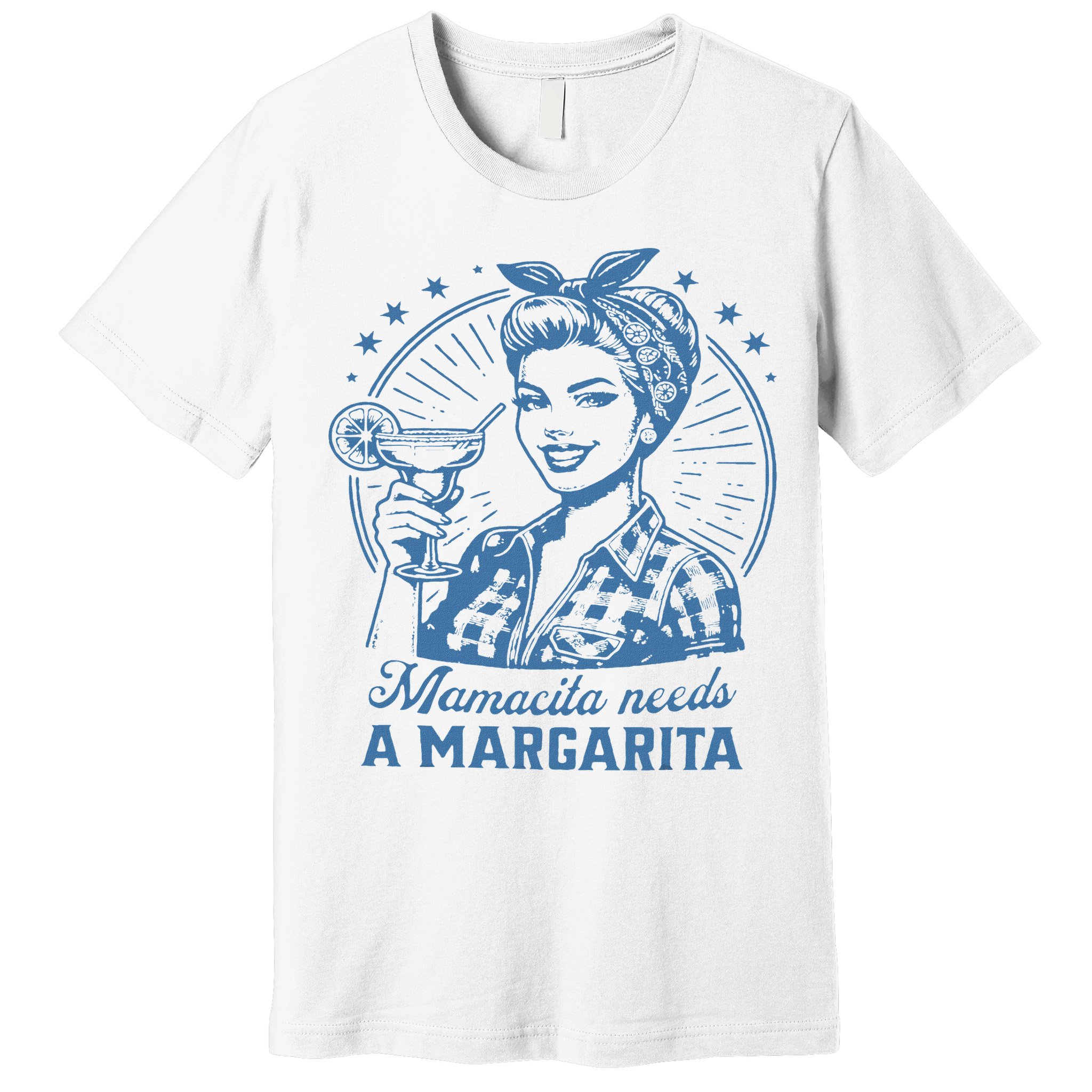 Mamacita Needs A Margarita Funny Drinking Mom Vintage Women Premium T-Shirt