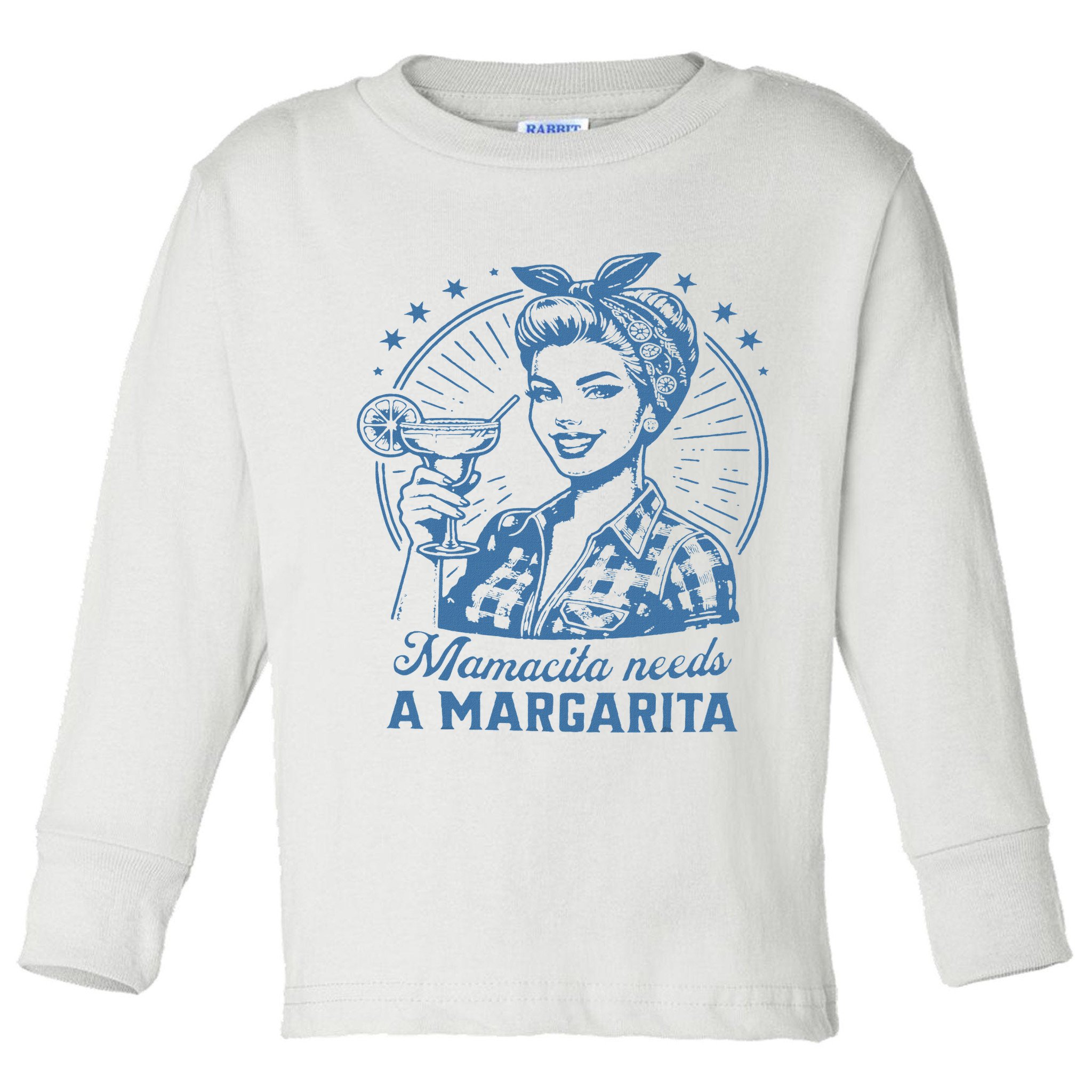 Mamacita Needs A Margarita Funny Drinking Mom Vintage Women Toddler Long Sleeve Shirt