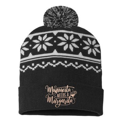 Mamacita Needs A Margarita USA-Made Snowflake Beanie