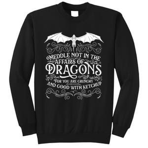 Meddle Not Affairs Dragons Tshirt, Mens Dragon TShirt Sweatshirt