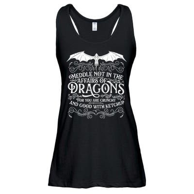 Meddle Not Affairs Dragons Tshirt, Mens Dragon TShirt Ladies Essential Flowy Tank