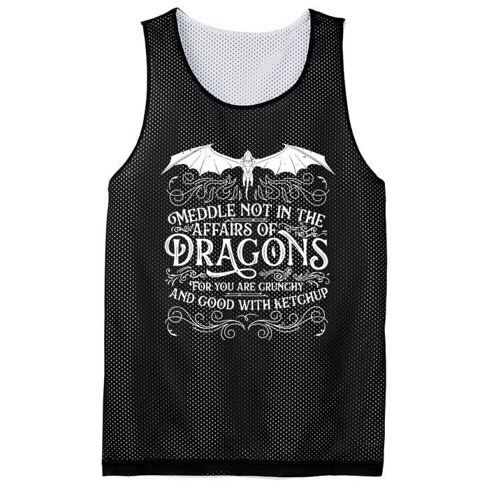 Meddle Not Affairs Dragons Tshirt, Mens Dragon TShirt Mesh Reversible Basketball Jersey Tank