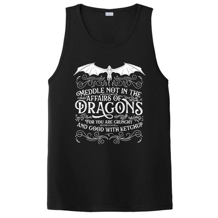 Meddle Not Affairs Dragons Tshirt, Mens Dragon TShirt PosiCharge Competitor Tank