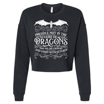 Meddle Not Affairs Dragons Tshirt, Mens Dragon TShirt Cropped Pullover Crew