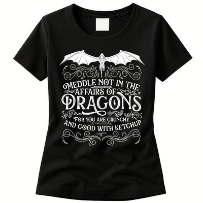 Meddle Not Affairs Dragons Tshirt, Mens Dragon TShirt Womens T-Shirt