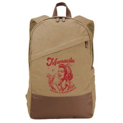 Mamacita Needs A Margarita Cotton Canvas Backpack