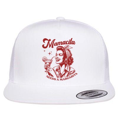 Mamacita Needs A Margarita Flat Bill Trucker Hat