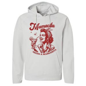 Mamacita Needs A Margarita Performance Fleece Hoodie