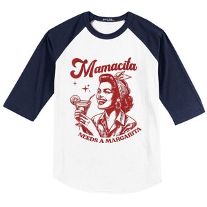 Mamacita Needs A Margarita Baseball Sleeve Shirt