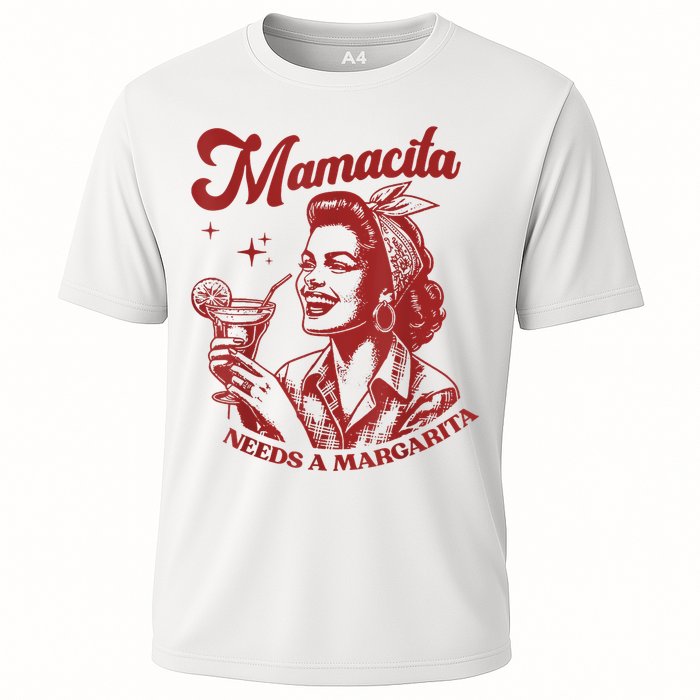 Mamacita Needs A Margarita Cooling Performance Crew T-Shirt