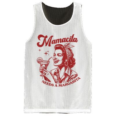 Mamacita Needs A Margarita Mesh Reversible Basketball Jersey Tank