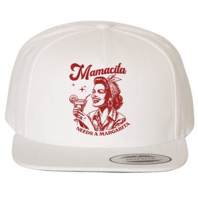 Mamacita Needs A Margarita Wool Snapback Cap