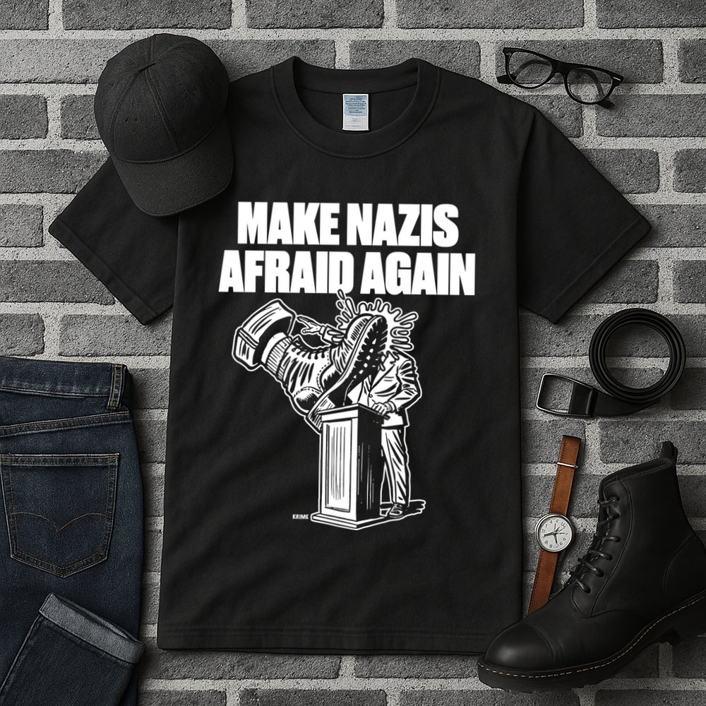 Make Nazis Afraid Again Tall T-Shirt
