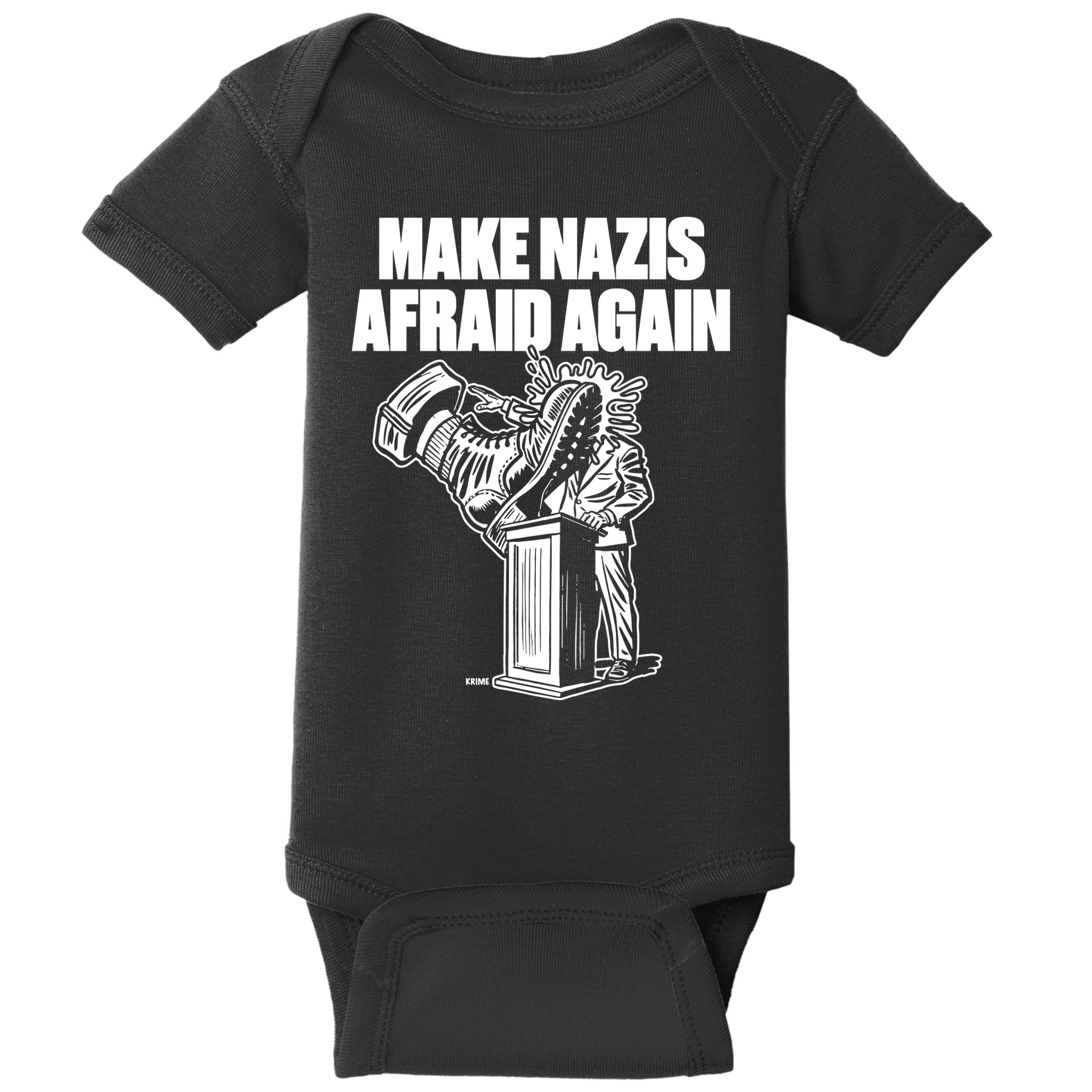 Make Nazis Afraid Again Baby Bodysuit