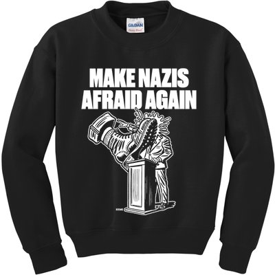 Make Nazis Afraid Again Kids Sweatshirt