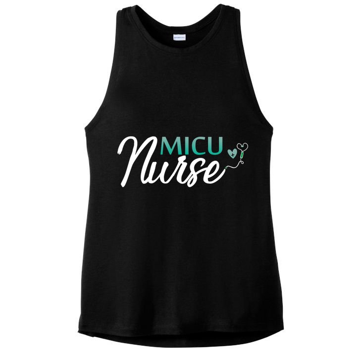 Micu Nurse Appreciation Medical Intensive Care Units Nurses Funny Gift Ladies PosiCharge Tri-Blend Wicking Tank