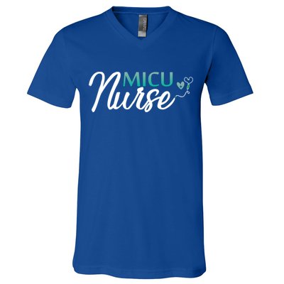 Micu Nurse Appreciation Medical Intensive Care Units Nurses Funny Gift V-Neck T-Shirt