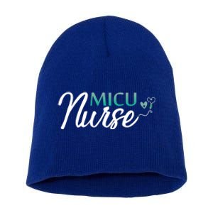 Micu Nurse Appreciation Medical Intensive Care Units Nurses Funny Gift Short Acrylic Beanie