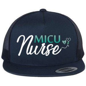 Micu Nurse Appreciation Medical Intensive Care Units Nurses Funny Gift Flat Bill Trucker Hat