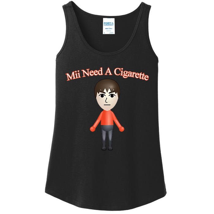 Mii Need A Cigarette Ladies Essential Tank