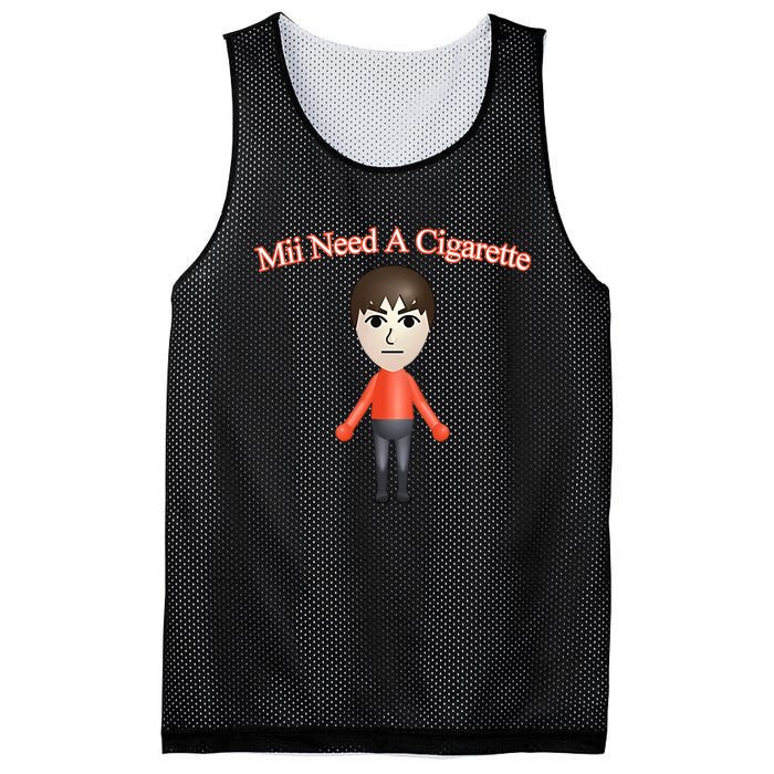 Mii Need A Cigarette Mesh Reversible Basketball Jersey Tank