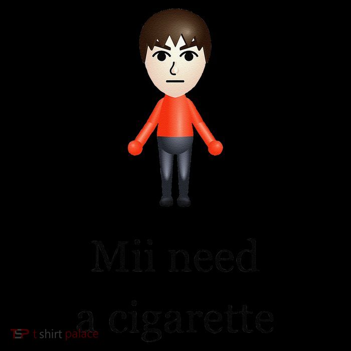 Mii Need A Cigarette High Crown Mesh Back Trucker Hat