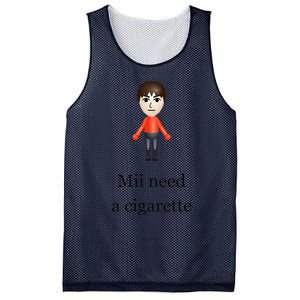 Mii Need A Cigarette Mesh Reversible Basketball Jersey Tank