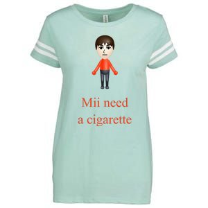 Mii Need A Cigarette Enza Ladies Jersey Football T-Shirt