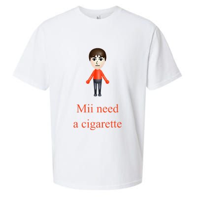 Mii Need A Cigarette Sueded Cloud Jersey T-Shirt