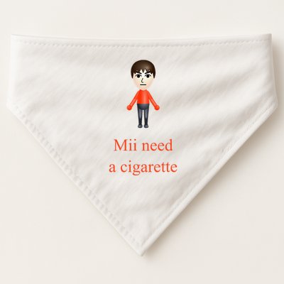 Mii Need A Cigarette USA-Made Doggie Bandana