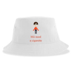 Mii Need A Cigarette Sustainable Bucket Hat