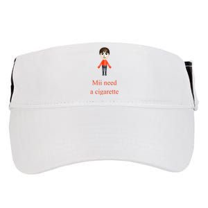 Mii Need A Cigarette Adult Drive Performance Visor