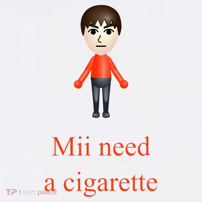 Mii Need A Cigarette 11oz C Handle Ceramic Mug