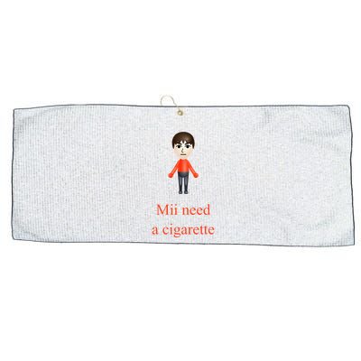 Mii Need A Cigarette Large Microfiber Waffle Golf Towel