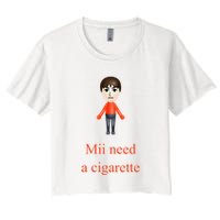 Mii Need A Cigarette Crop Top