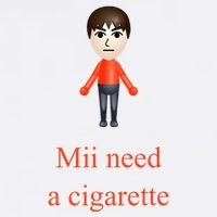 Mii Need A Cigarette Short Acrylic Beanie