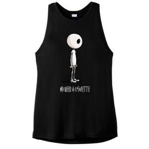 Mii Need A Cigarette Ladies PosiCharge Tri-Blend Wicking Tank