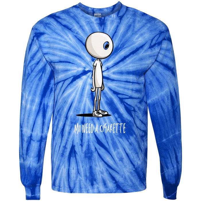 Mii Need A Cigarette Tie-Dye Long Sleeve Shirt