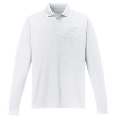 Mr Nosy Asks Wa Happin Question Humorous Silly What  Performance Long Sleeve Polo