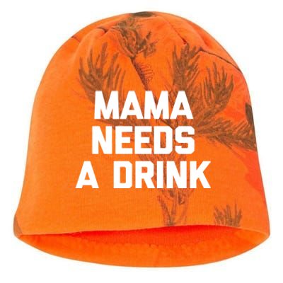 Mama Needs A Gift Funny Saying Sarcastic Cute Mom Gift Kati - Camo Knit Beanie